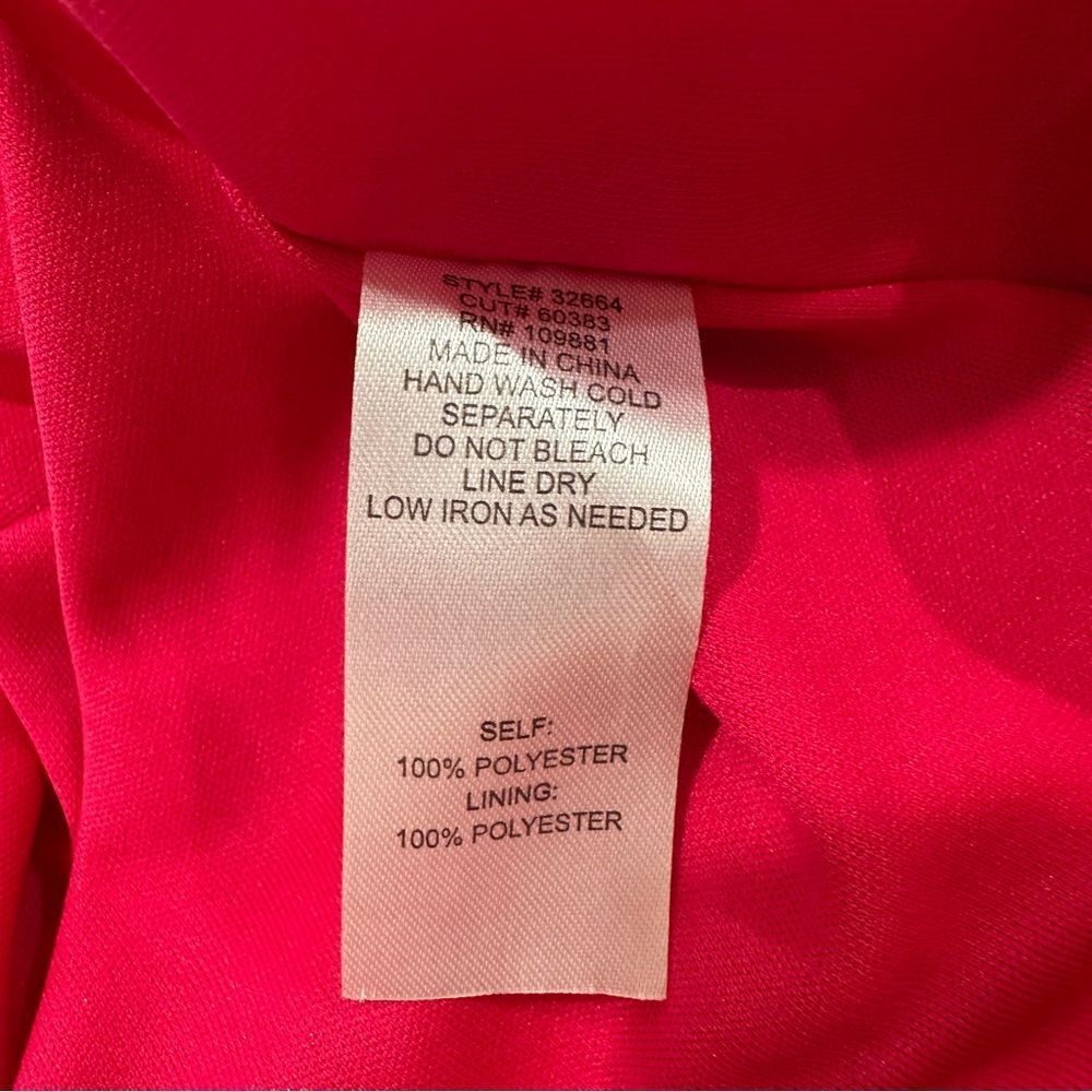 Oleg Cassini Multi‑Colored Tropical Pleated Dress • Size 12 • Vibrant Resort Vib - Picture 11 of 12